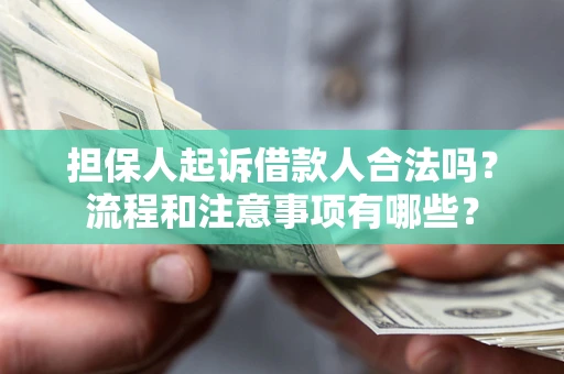 北京担保人起诉借款人合法吗？流程和注意事项有哪些？