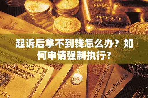 北京起诉后拿不到钱怎么办？如何申请强制执行？