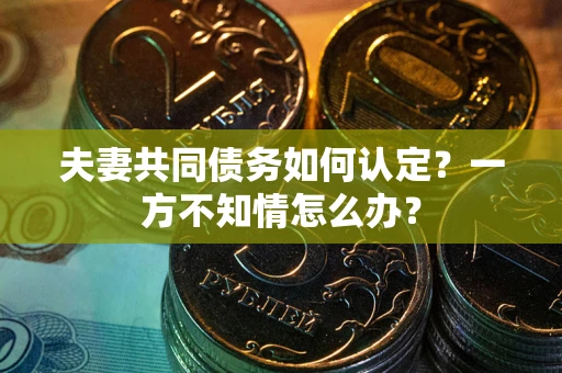 北京夫妻共同债务如何认定？一方不知情怎么办？