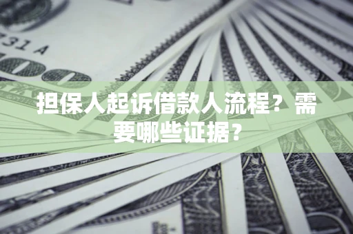 北京担保人起诉借款人流程？需要哪些证据？