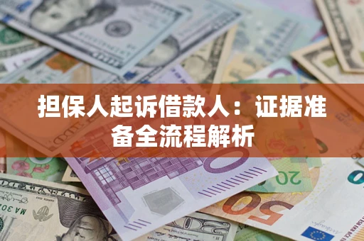 北京担保人起诉借款人：证据准备全流程解析
