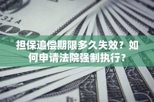 北京担保追偿期限多久失效？如何申请法院强制执行？