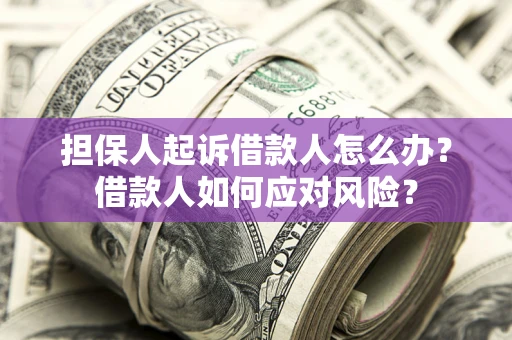 北京担保人起诉借款人怎么办？借款人如何应对风险？
