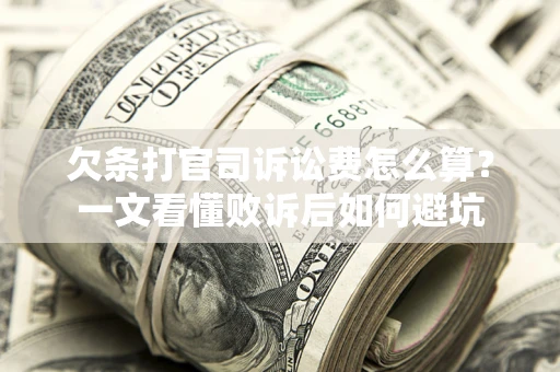 北京欠条打官司诉讼费怎么算？一文看懂败诉后如何避坑