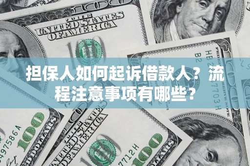 北京担保人如何起诉借款人？流程注意事项有哪些？